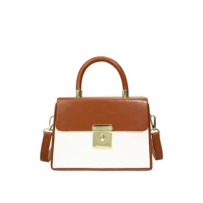 PU Material Portable Square Handbag