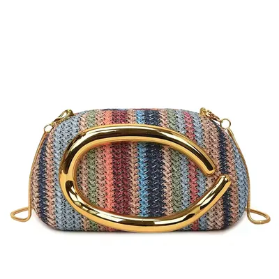 Chain Strap Clutch Dinner Bag
