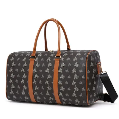 Men's Retro Classic PU Shoulder Travel Bag