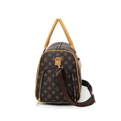 Geometric Pattern Travel Luggage Bag