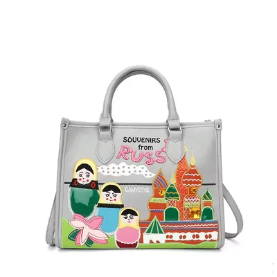 Zipper-closed Bag with Geometric