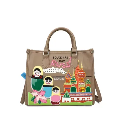 Zipper-closed Bag with Geometric