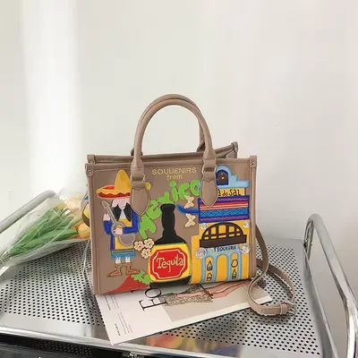 Women's Retro Crossbody Tote Shoulder Bag 