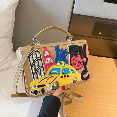 Lady's Casual Tote Shape PU Bag