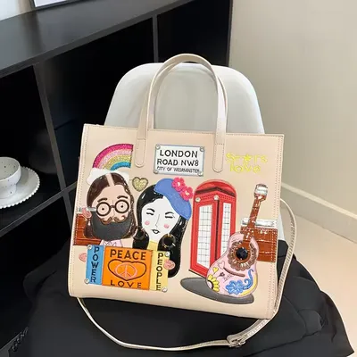 New Patch Embroidery Handbag