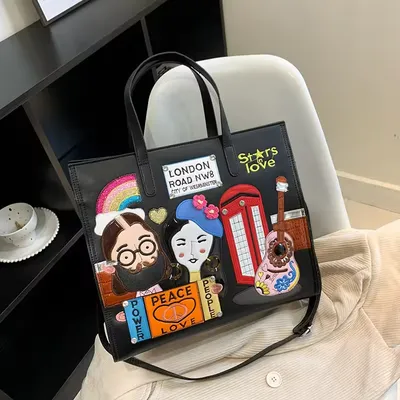 New Patch Embroidery Handbag