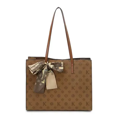 Women's Large PU Crossbody Tote Bag