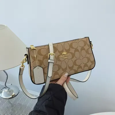 New Retro Printed PU Small Square Bag