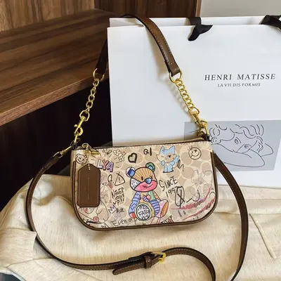 Fashion Geometric Pattern Mahjong Bag