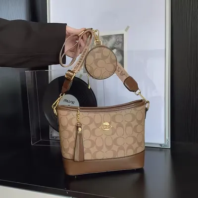 Fashion PU Crossbody Bucket Bag