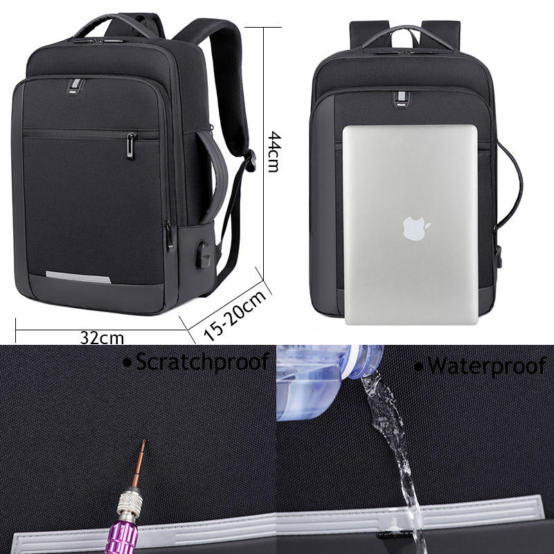 Unisex Travel Laptop USB Backpack