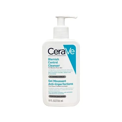 Essence & Cleanser Combo  (SKIN 1004 Centella Tone Brightening Capsule Ampoule 100ml & Cerave Blemish Control Cleanser  236ml)