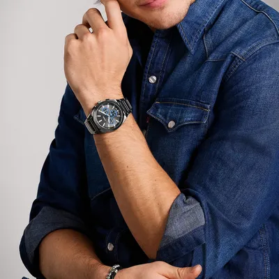 Fossil Everett Chronograph Smoke Stainless Steel Watch