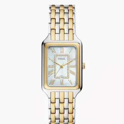 Fossil Raquel Quartz White MOP Dial Two-tone Ladies Watch