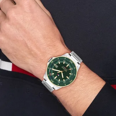 Tommy Hilfiger Remy Men's Green Watch 1792230