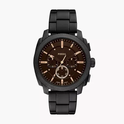Fossil Machine Stainless Steel Brown Chronograph Men's Watch