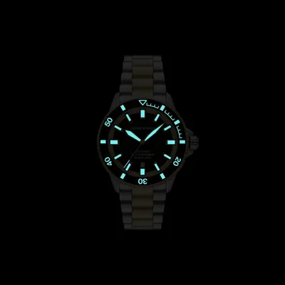 Emporio Armani Stainless steel automatic diver watch