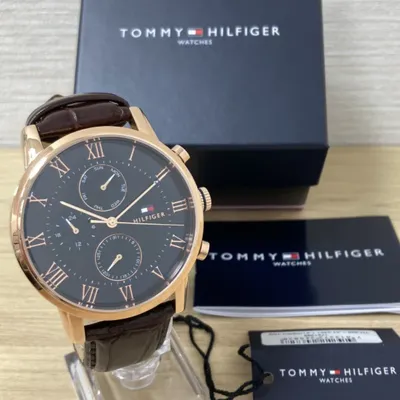 Tommy Hilfiger Multi-function Brown Leather Watch