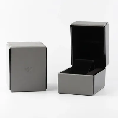 Emporio Armani Stainless steel quartz chronograph Watch  with cushion case