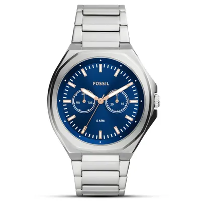 Fossil Autocross Multifunction  Stainless Steel Men's Watch