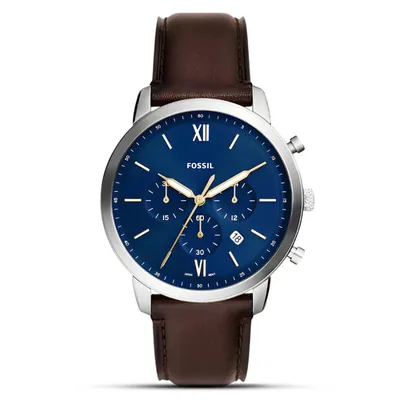 Fossil Nutra Chronograph Brown Leather Watch For Men's