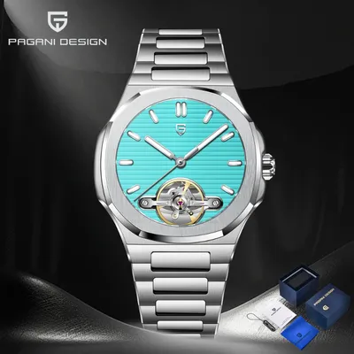Pagani Design Automatic Two-tone Men's Tiffany Blue Dial Watch