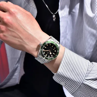 Pagani Design Black Bay Black Dial Jubilee Men's Watch