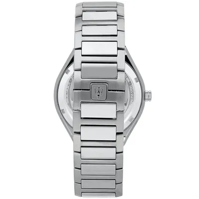 Maserati Stile White Dial Silver Steel Strap Watch
