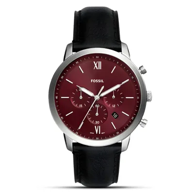 Fossil Neutra Chrono Black LiteHide™ Leather Watch