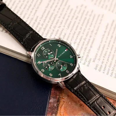 Tommy Hilfiger Larson Chronograph Green Dial Men’s Watch