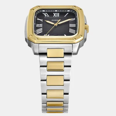 Fossil Crosby Rectangular stainless steel quartz Watch