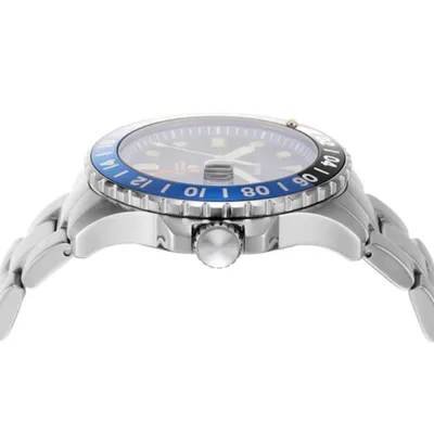 Fossil Blue GMT Stainless Steel Men's Watch