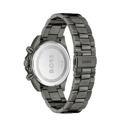 Hugo Boss Stainless steel chronograph with date and 24h dial Watch