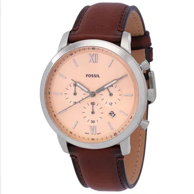 Fossil Neutra Chronograph Quartz Rose Gold Dial Men's Watch