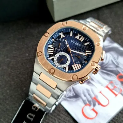Guess Headline 2 Tone Multi-function Mens Watch