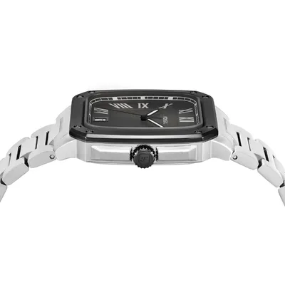 Fossil Men's Crosby Three-Hand Date Rectangular stainless steel Watch