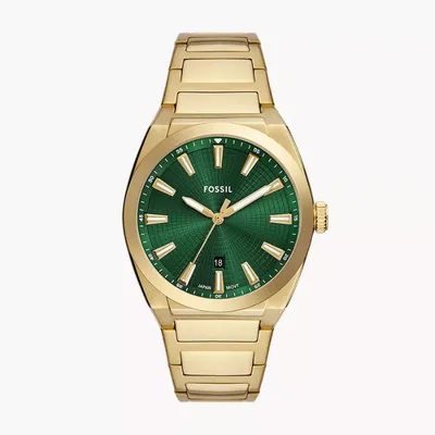 Fossil Men's Everett Stainless Steel Three-Hand Watch