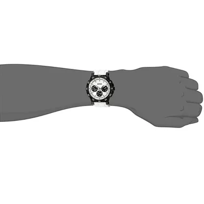Guess Turbo White Dial Chronograph Quartz Watch 