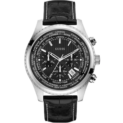 GUESS Mens Black Multi-function Watch