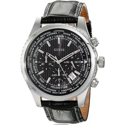 GUESS Mens Black Multi-function Watch