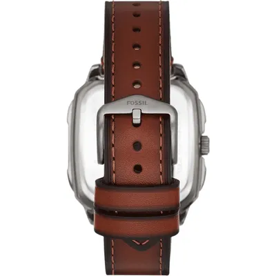 Fossil Men's Inscription Three-Hand Date  Stainless Steel Watch