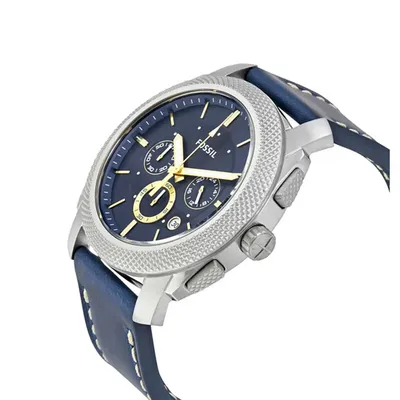 Fossil Machine Quartz Chronograph Blue Dial Men's Watch