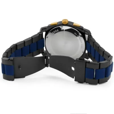 Fossil Machine Chronograph Two Tone Steel Strap Watch