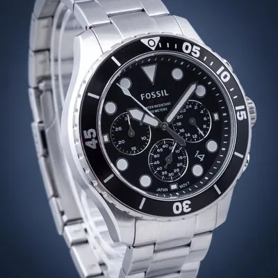 Fossil FB-03 Chronograph Black Dial Men's Watch