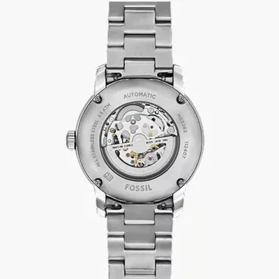 Fossil Men's Heritage Automatic Silver Stainless Steel Watch