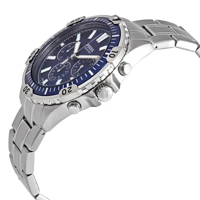 Fossil Garrett Chronograph Blue Dial Watch For Men 
