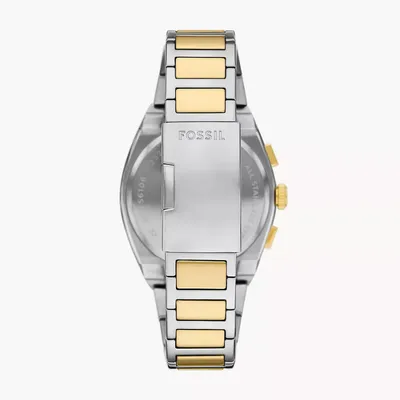 Fossil Everett Chronograph Two-Tone Stainless Steel Watch