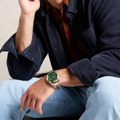 Grant Chronograph Two-Tone Stainless Steel Watch