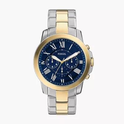 Fossil Grant Chronograph Two-Tone Stainless Steel Watch
