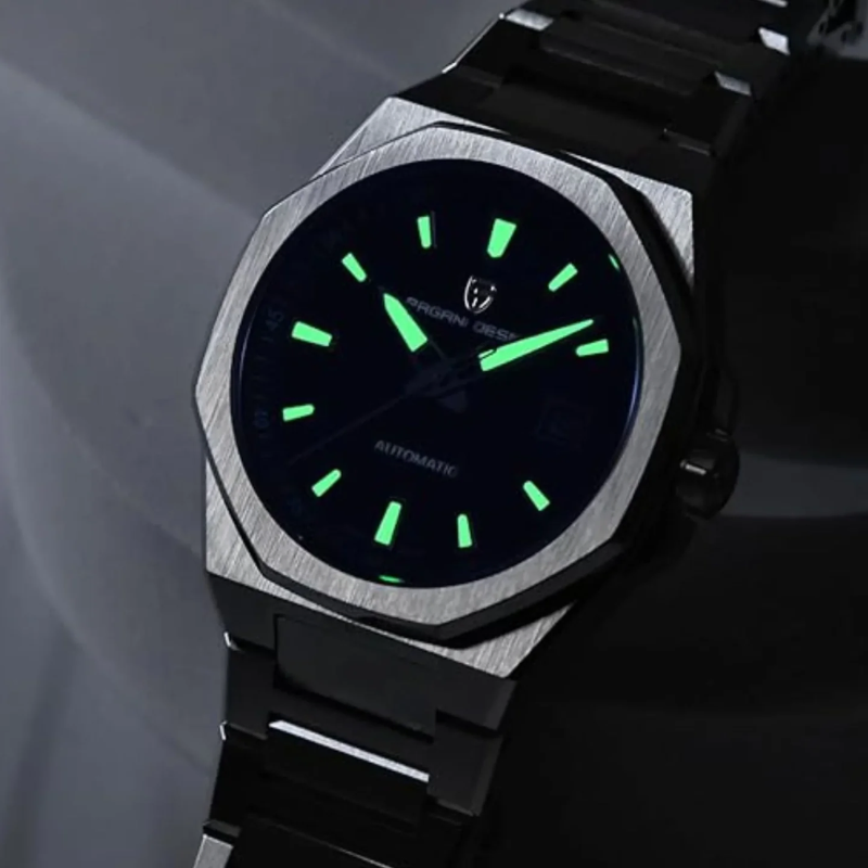 Pagani Design Watches for Men Automatic Watch Green Dial